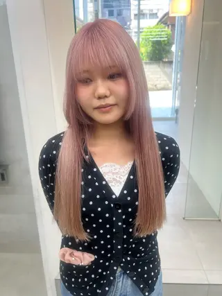 ロング カラー 吉沢遣人/レイヤー 艶カラー/抜け感のヘアスタイル