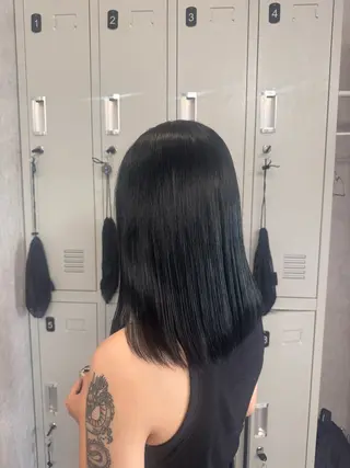 セミロング kurune chikaのヘアスタイル
