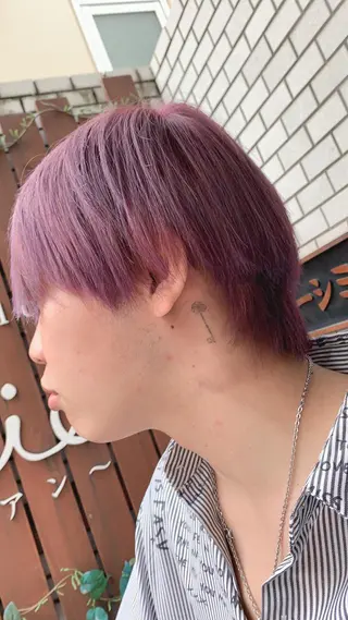 ショート カラー メンズ チバ ヒロトのヘアスタイル