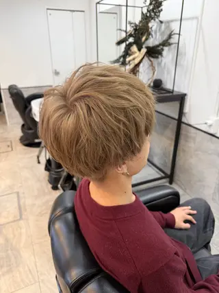 ショート ブリーチ/髪質改善/ メンズ/ KOKIのヘアスタイル