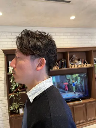 パーマ メンズ 橘 ゆきののヘアスタイル
