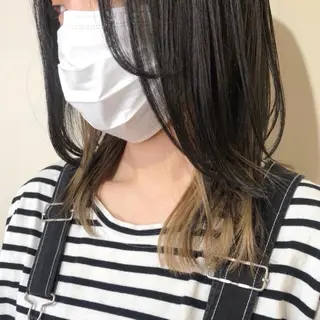 セミロング カラー 小川 美奈のヘアスタイル