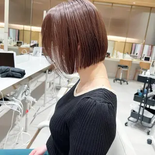 ショート カラー レイヤー専門家 ダブルカラー修のヘアスタイル