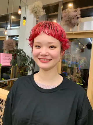 ショート カラー 原田 穂真のヘアスタイル