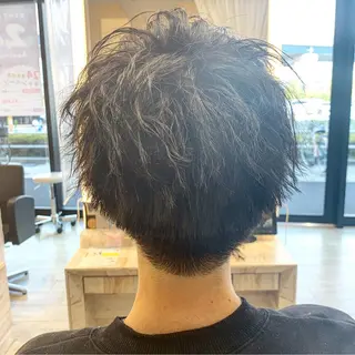 パーマ メンズ メンズパーマレイヤー 西山賢志のヘアスタイル