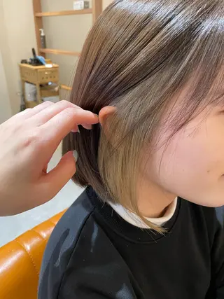 ミディアム 中田 サヤカのヘアスタイル