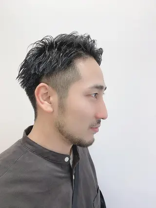 ショート メンズ 肌に馴染むカラー 梅田・増田のヘアスタイル