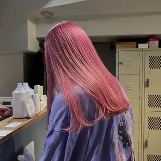 セミロング カラー happy  man 🌸血色カラー🌸のヘアスタイル