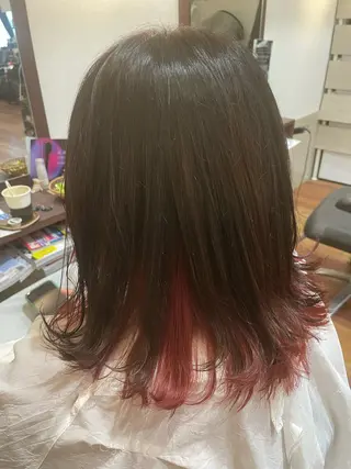 ミディアム カラー 浅香山✨美髪✨ やまもとあきこのヘアスタイル