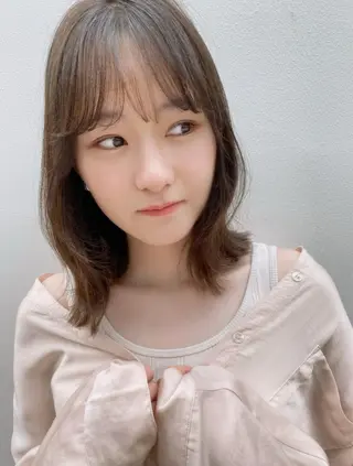 ミディアム カラー 🪭risa 暖色/レイヤー🪭のヘアスタイル