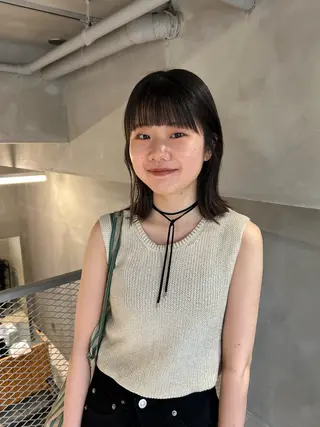 ミディアム カラー bob/ aoiのヘアスタイル