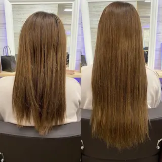 セミロング カラー ヘアアレンジ LAVENDIA 初音のヘアスタイル