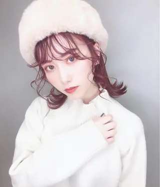 セミロング カラー パーマ ヘアアレンジ EIGHTSOL博多 筑紫口店 溝口里穂のヘアスタイル