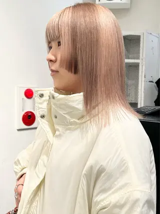 セミロング カラー HARU//原宿🤍 リピート率NO.1のヘアスタイル