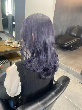 ロング maco 艶感ハイトーン🦋のヘアスタイル