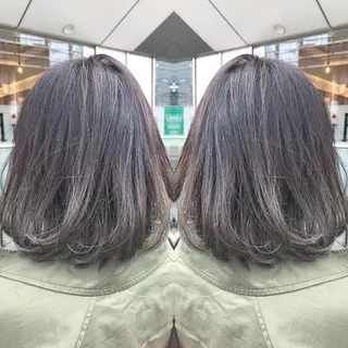ミディアム カラー 青木 茂樹⭐️ 透明感カラーのヘアスタイル