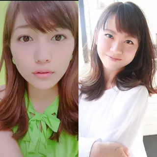 ミディアム 髪質改善縮毛矯正 専門店のヘアスタイル