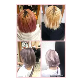ミディアム カラー 100%髪質改善特化 TRUNSのヘアスタイル