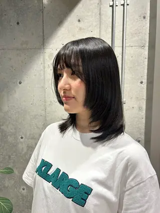 ミディアム 🤡暖色レイヤー 🤡みさきのヘアスタイル