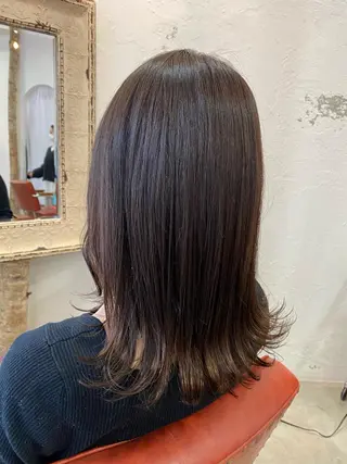 ミディアム カラー 🍑もも 🍑のヘアスタイル