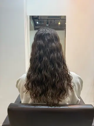 ロング 🌿朝5分でお洒落 パーマスタイル🌿のヘアスタイル