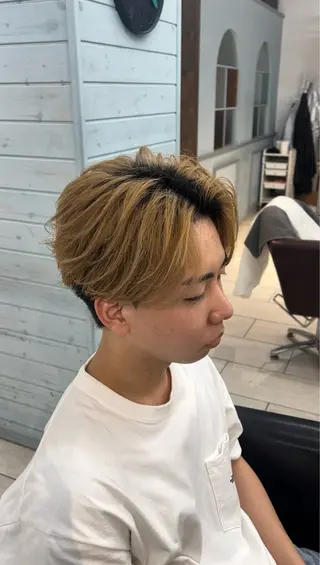 ショート カラー メンズ 山口 琢也のヘアスタイル