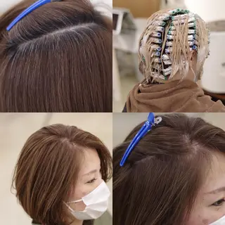 カラー 白髪ぼかし/美髪矯正 /宮崎陽平のヘアスタイル