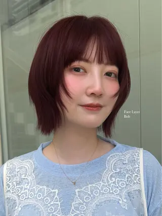 ショート おしゃれボブ/暖色 カラー🧶いろはのヘアスタイル