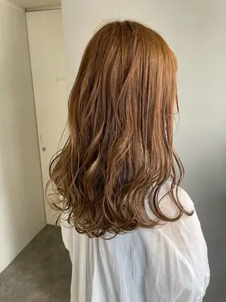 セミロング カラー 心斎橋韓国ボブ 好原良真のヘアスタイル
