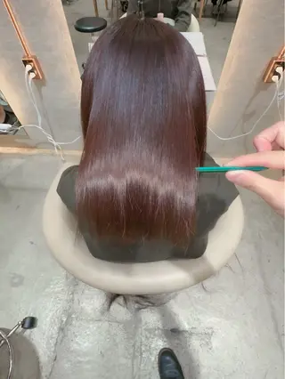ミディアム パーマ ボブ/ショート/ 縮毛矯正⚜️工藤昴のヘアスタイル
