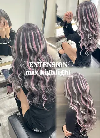 カラー 💗ROSEL／ KUREA💗のヘアスタイル