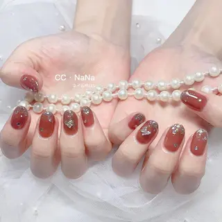 ネイル CC  NaNa ワンホンネイル🌙Nのネイルデザイン