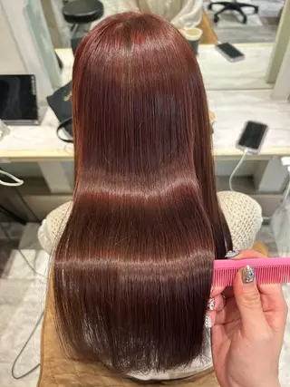 ロング 竹川菜海 レイヤーカットのヘアスタイル