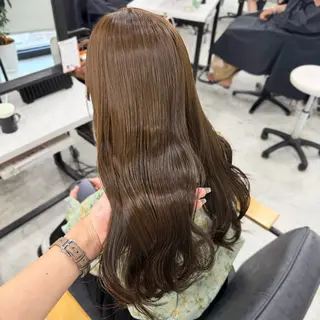 ロング カラー Rinka/梅田/ 透け感カラー🤎のヘアスタイル