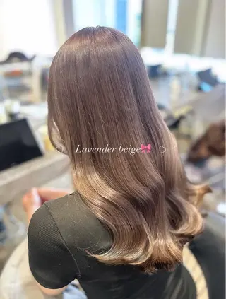 ロング カラー 透明感カラー୨୧ 松山理桜🩰˖ ࣪⊹のヘアスタイル