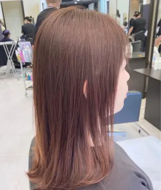 セミロング カラー a. kentoのヘアスタイル