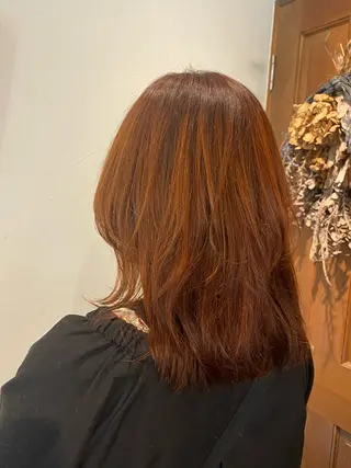 ミディアム カラー 𓍲꙳yamada haruna⋆ 𓍱のヘアスタイル