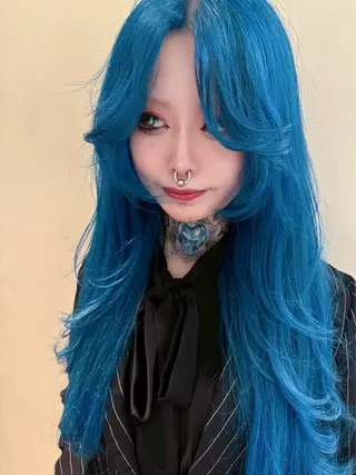 ロング カラー 笠原 健人のヘアスタイル