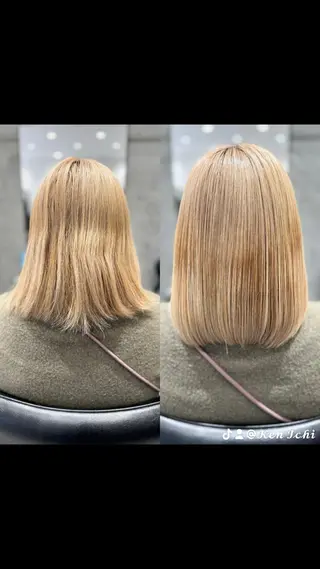 ミディアム ドライ カット✂️髪質改善のヘアスタイル
