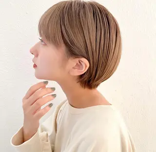 ショート ブリーチカラー🎀 韓国風/寺門美優のヘアスタイル
