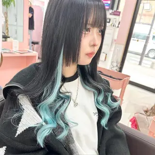 ロング カラー ❄️💛エクステ ブリーチ❄️yukiのヘアスタイル