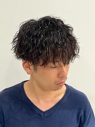 パーマ メンズ 🏁片倉 玲旺🏁のヘアスタイル
