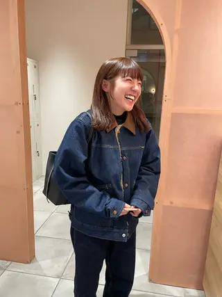 ミディアム 前原  千尋のヘアスタイル