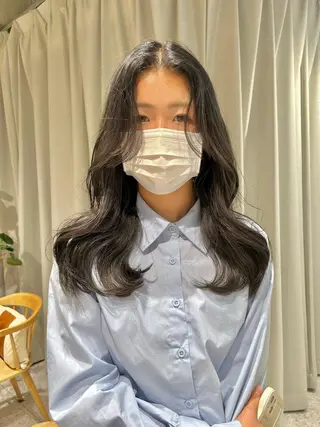 ロング カラー ヘアアレンジ トレンドレイヤー カット/mihoのヘアスタイル