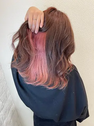 カラー かずくん🦩名古屋 ハイトーン/レイヤーのヘアスタイル