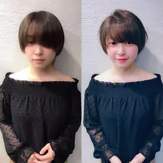 ショート カラー ヘアアレンジ ショートの神✨AFL OAT 井上康平のヘアスタイル