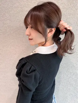 セミロング ブリーチ🌟リタッチ 🎠KANON🎡のヘアスタイル