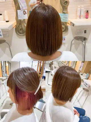 ミディアム カラー 山本 真緒のヘアスタイル