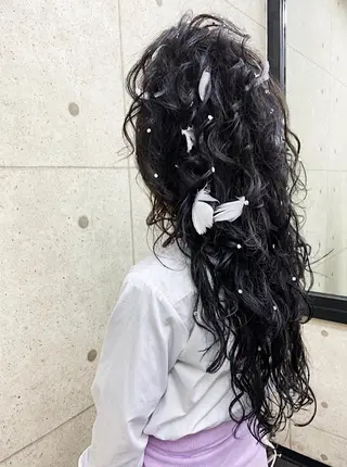 ロング 京都最安価エクステ muuka🦋のヘアスタイル
