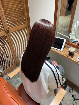 ロング カラー KAREN（ému） 伏見/カットモデルのヘアスタイル